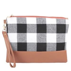 NEW Buffalo Plaid Wristlets Black & White